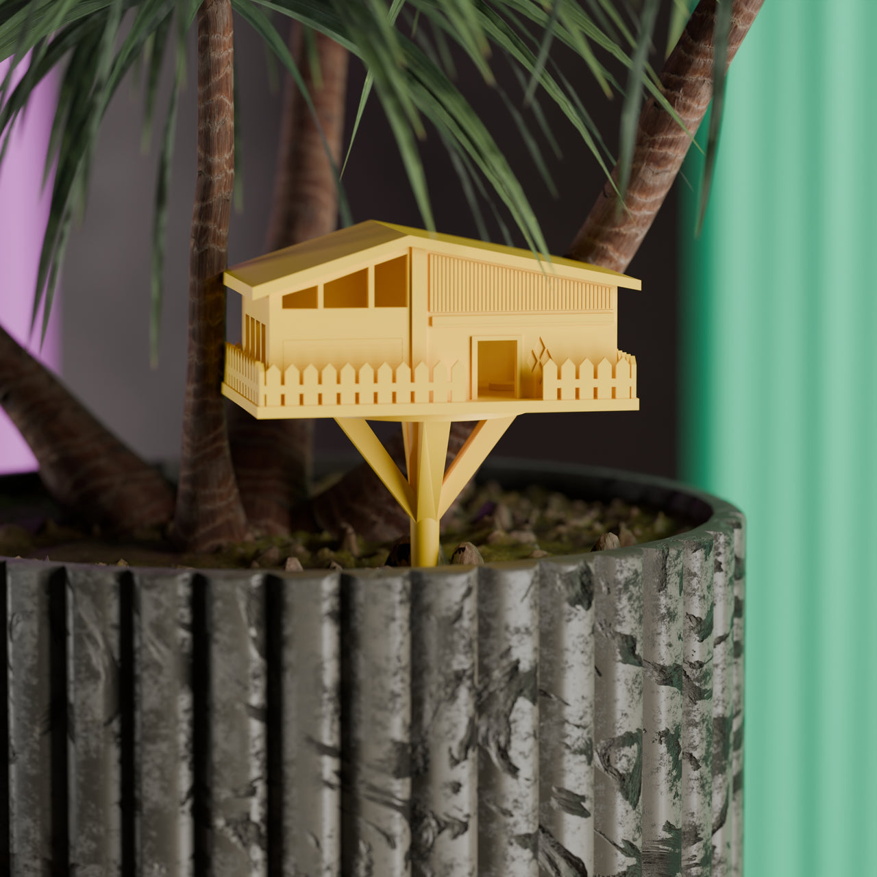 Mini Mid Century Modern Plant Stake Crestwood Tree House