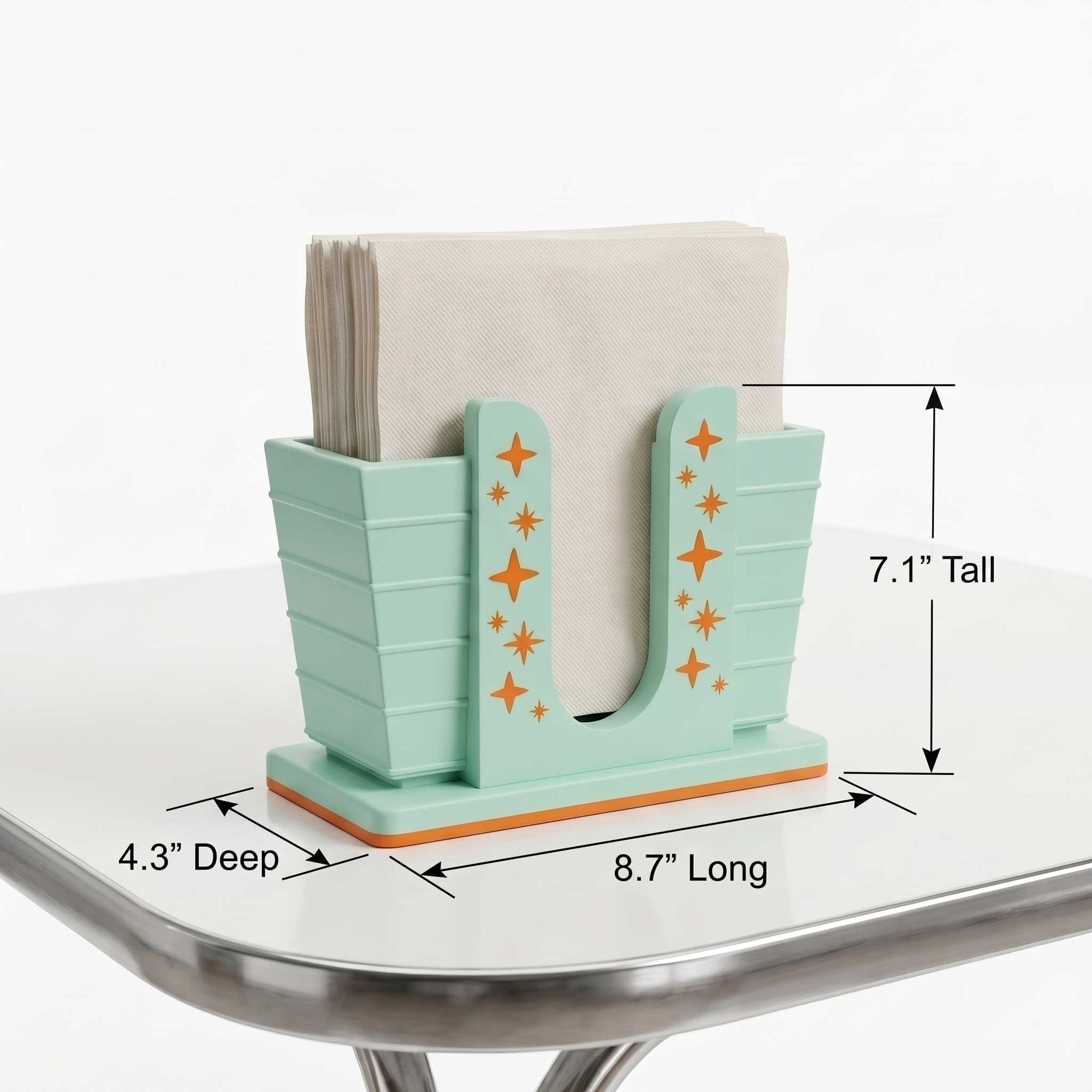Mid Century Modern Deltrix Napkin Holder Retro Art Deco