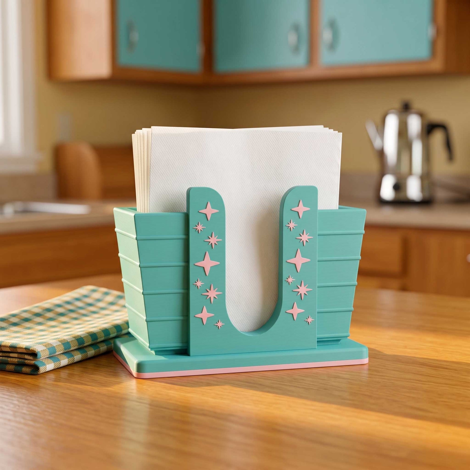 Mid Century Modern Deltrix Napkin Holder Retro Art Deco