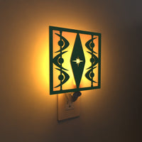 Diamond Starburst Midcentury Night Light