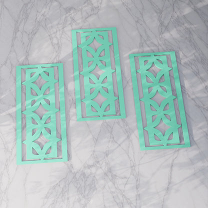 Diamond Vertigo Midcentury Modern Wall Panel Set of 3