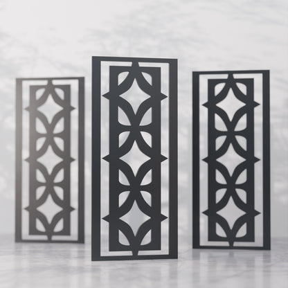 Diamond Vertigo Midcentury Modern Wall Panel Set of 3