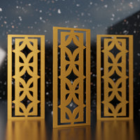 Diamond Vertigo Midcentury Modern Wall Panel Set of 3