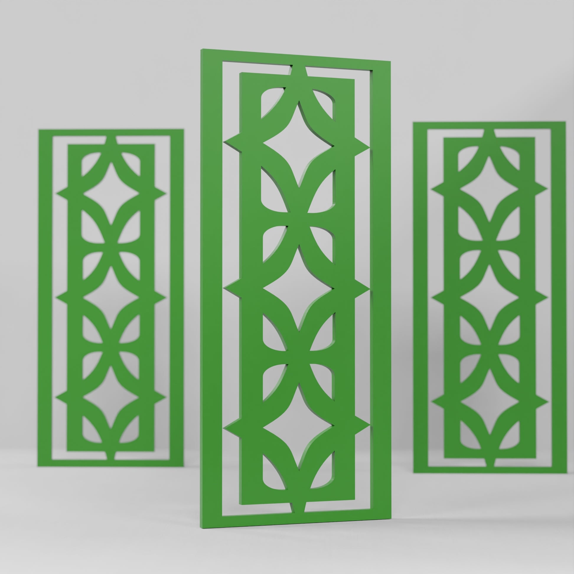 Diamond Vertigo Midcentury Modern Wall Panel Set of 3