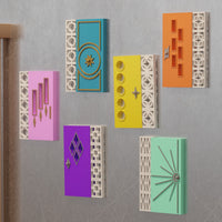 Mid Century Modern Doors Refrigerator Magnets