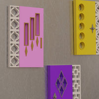 Mid Century Modern Doors Refrigerator Magnets