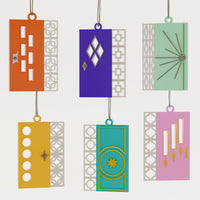Mid Century Modern Door Ornaments