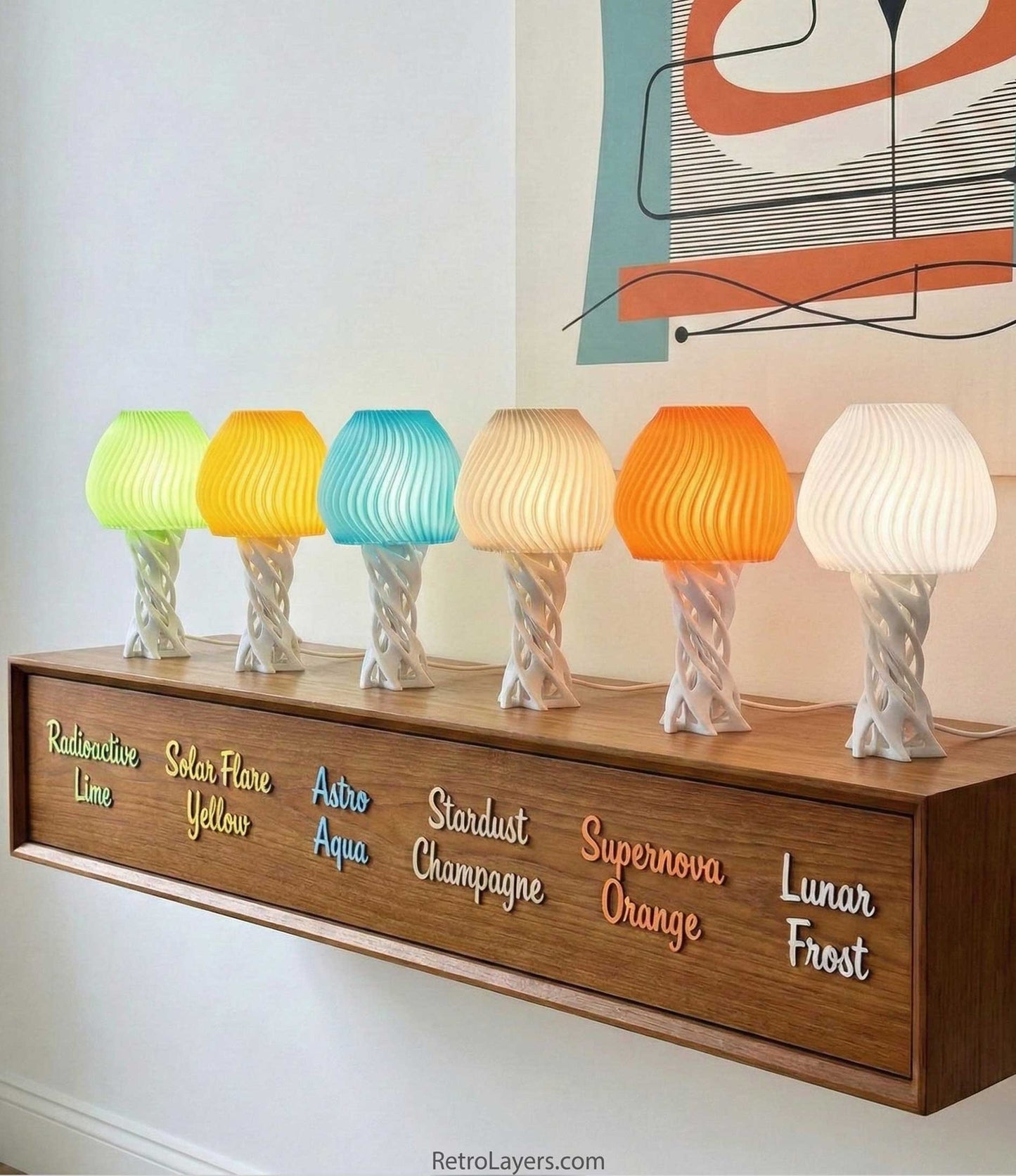 Exo Spore Organic Space Age Lamp Customizable Table Light