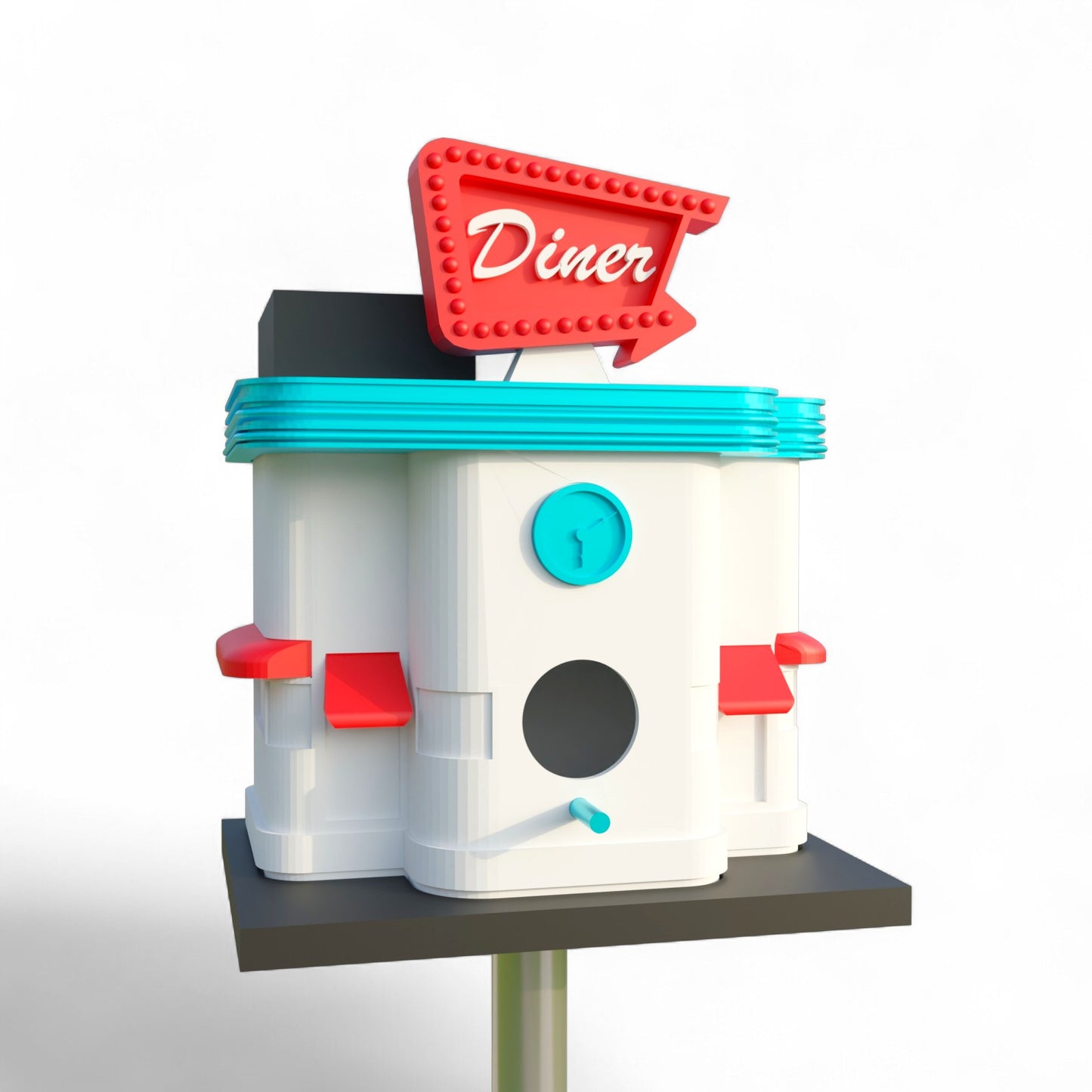 Retro 1960s Birdhouse Diner