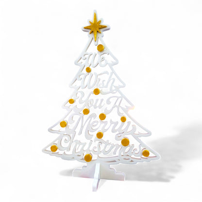 We Wish You A Merry Christmas Standing Word Tree
