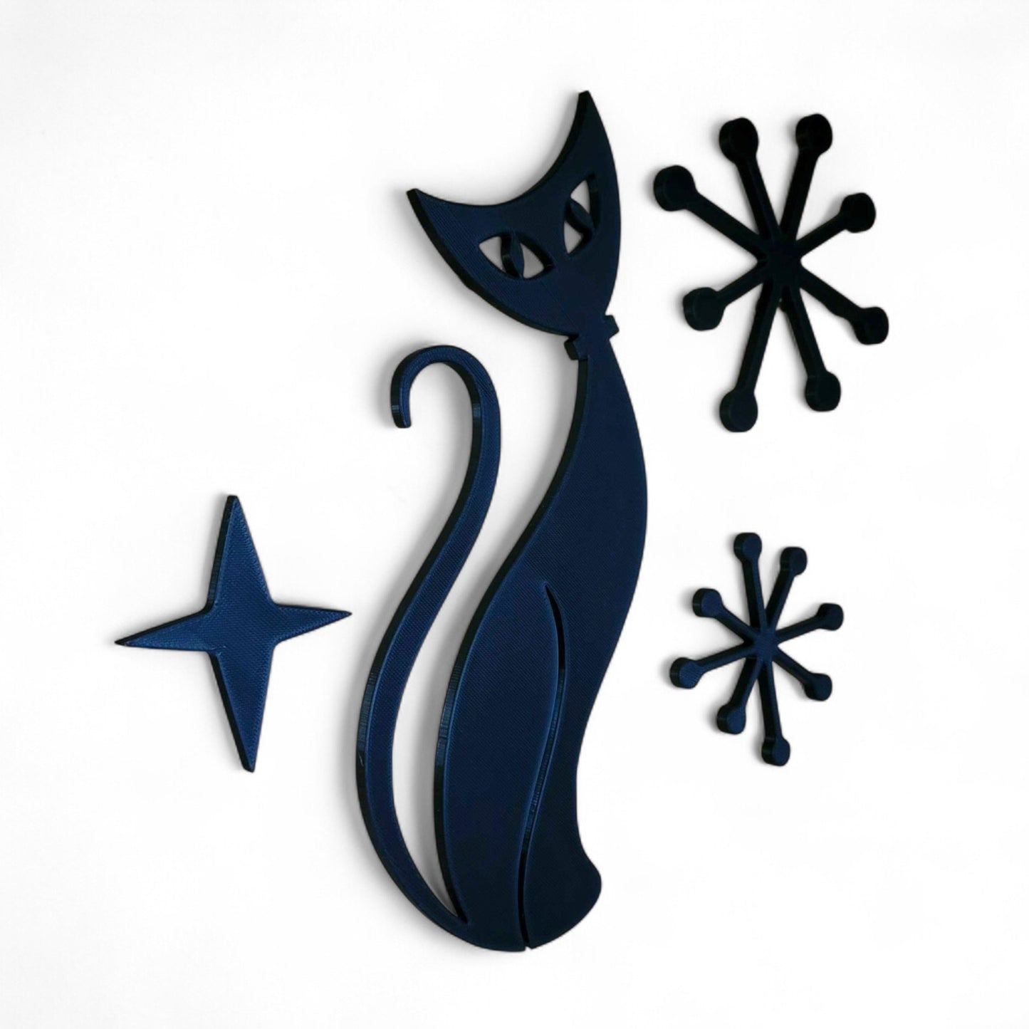 Atomic Cat Starbursts Midcentury Wall Decor