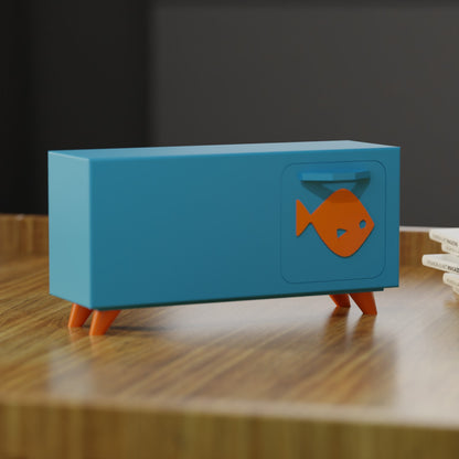 Atomic Fish Mid-Century Modern Atomic Space-Age Clock