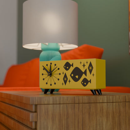 Atomic Fish Mid-Century Modern Atomic Space-Age Clock