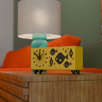 Atomic Fish Mid-Century Modern Atomic Space-Age Clock