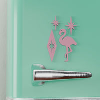 Atomic Flamingo Fridge Magnets