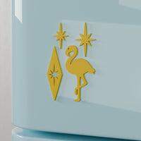 Atomic Flamingo Fridge Magnets