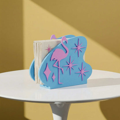 Atomic Flamingo Retro Style Napkin Holder
