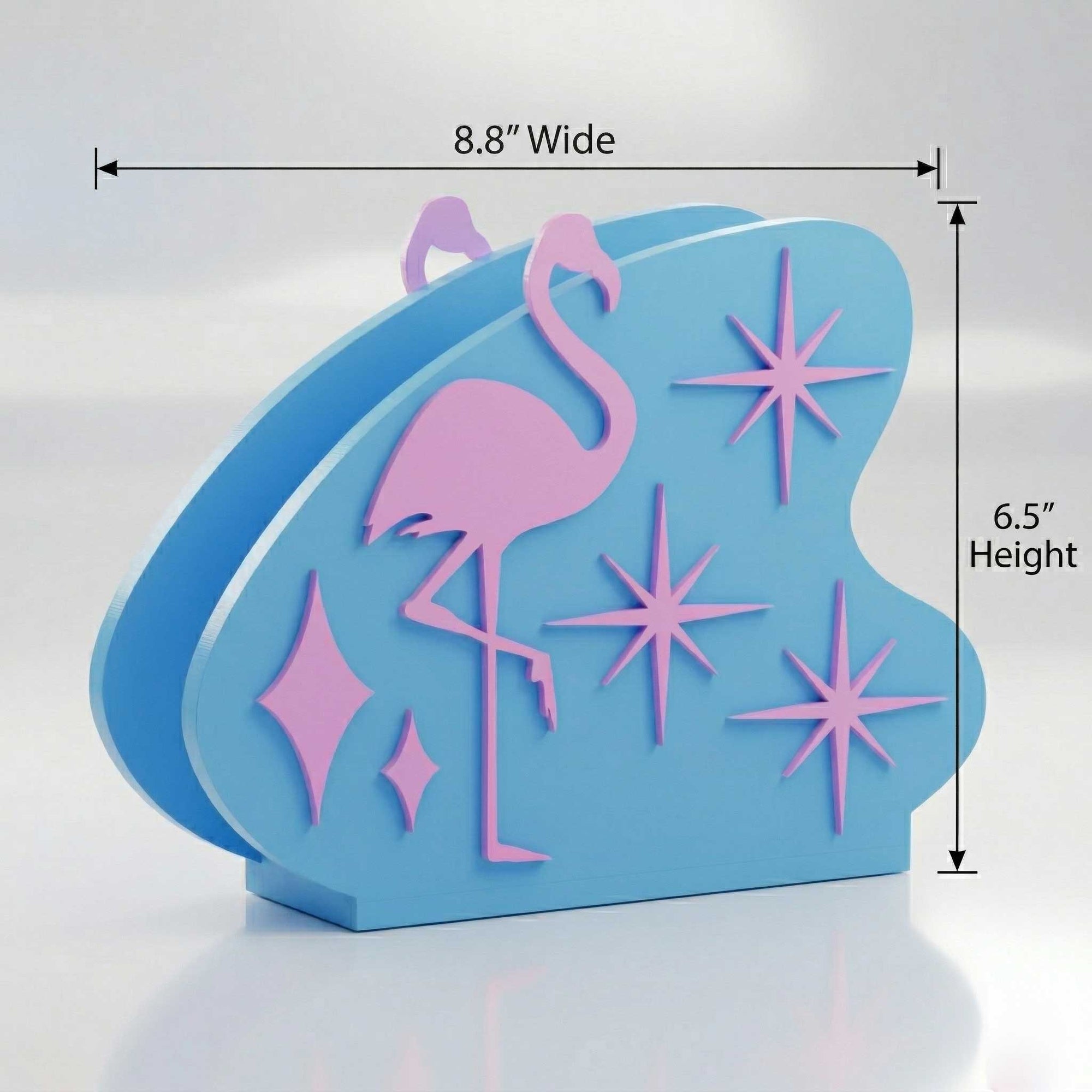 Atomic Flamingo Retro Style Napkin Holder