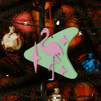 Atomic Flamingo Holiday Ornament