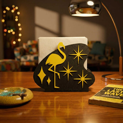 Atomic Flamingo Retro Style Napkin Holder