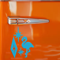 Atomic Flamingo Fridge Magnets