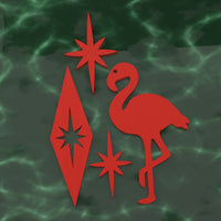 Atomic Flamingo Fridge Magnets
