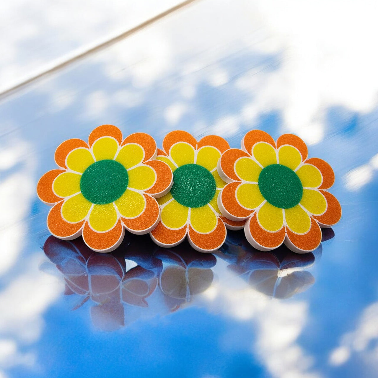 Retro Flower Power Magnet Set (Set of 3)