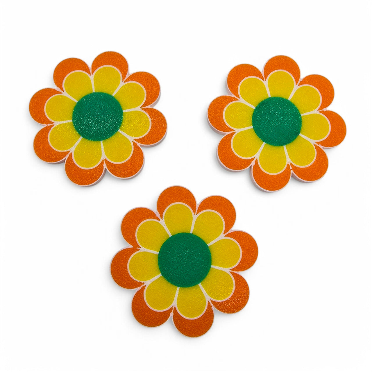 Retro Flower Power Magnet Set (Set of 3)