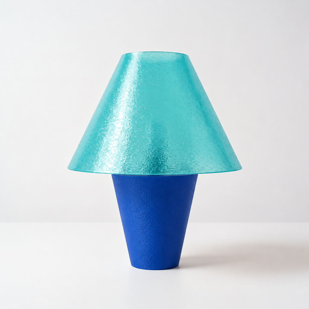 Zephyrome Lamp - Blue base, Astro Aqua shade
