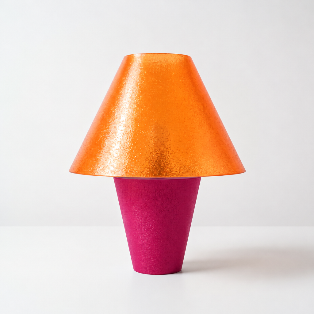 Zephyrome Lamp - Magenta base, Supernova Orange shade