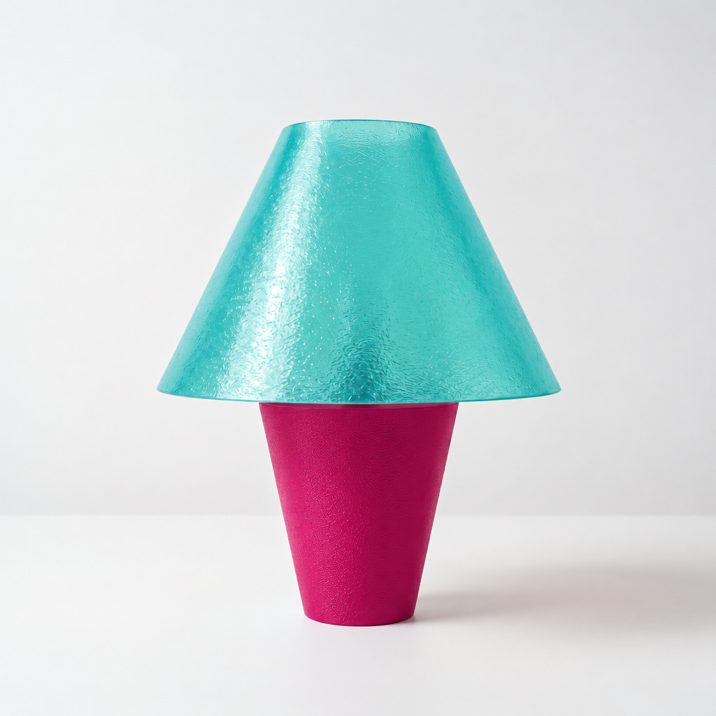 Zephyrome Lamp - Magenta base, Astro Aqua shade
