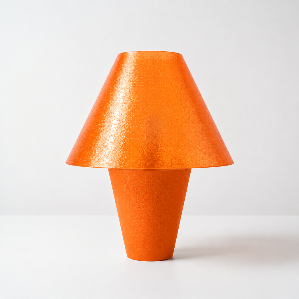 Zephyrome Lamp - Orange base, Supernova Orange shade