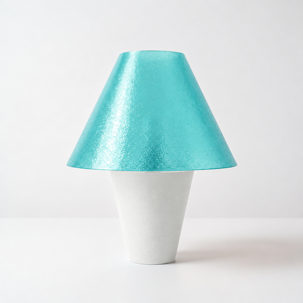 Zephyrome Lamp - White base, Astro Aqua shade