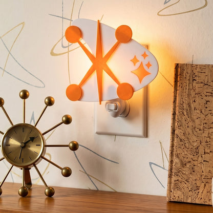 Jacks & Starbursts Mid Century Modern Night Light