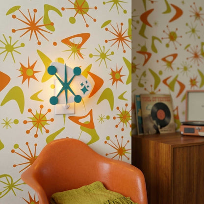 Jacks & Starbursts Mid Century Modern Night Light