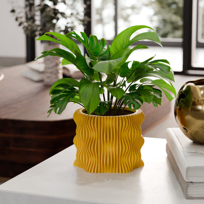 Joxel Space Age Retro Wavy Planter