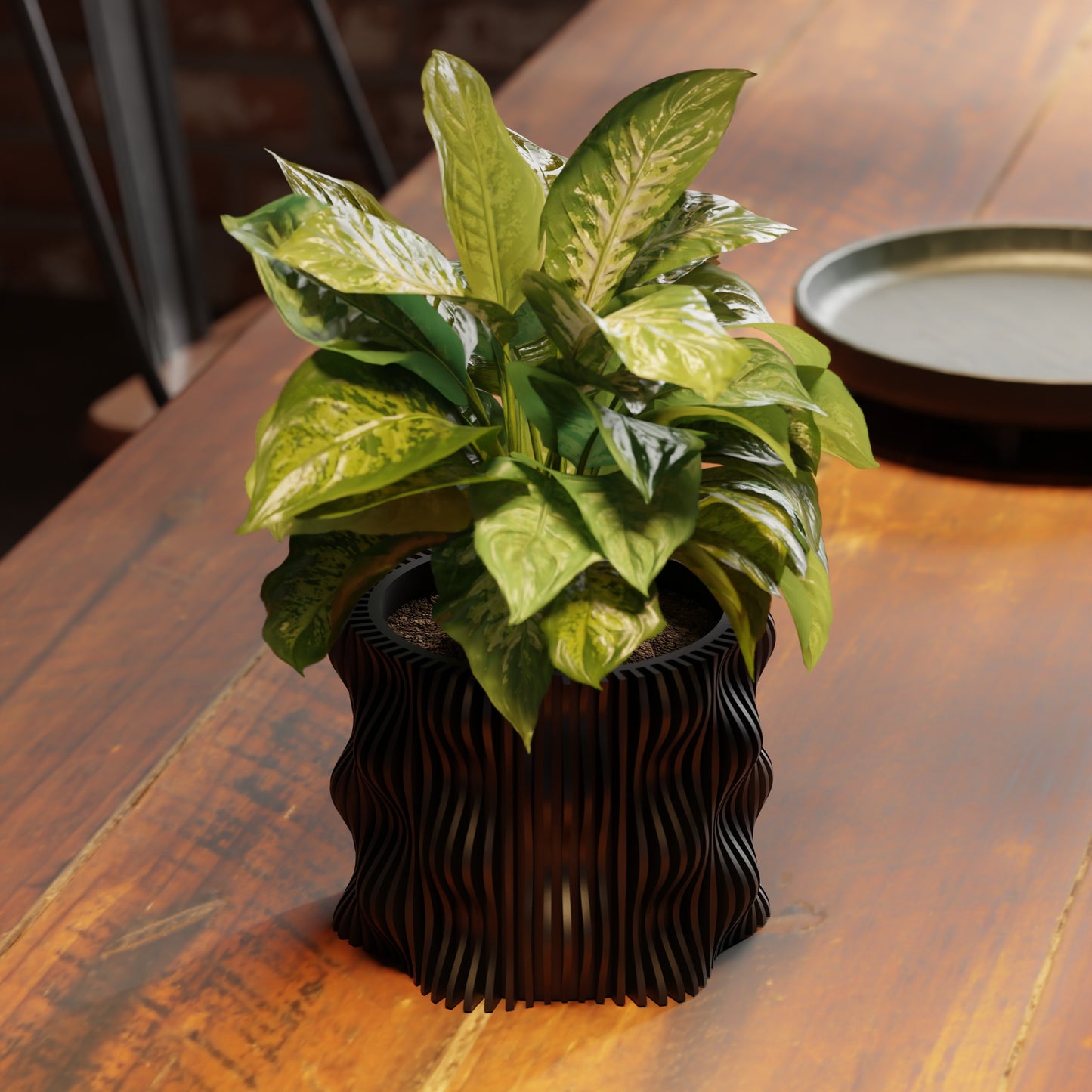 Joxel Space Age Retro Wavy Planter