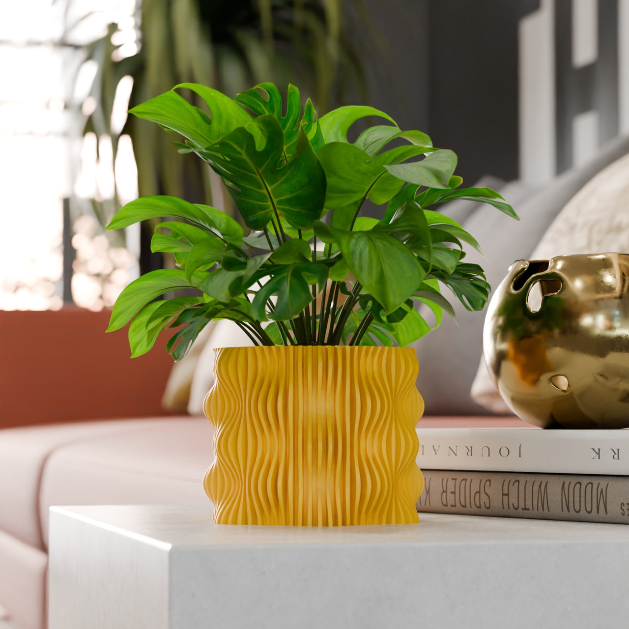 Joxel Space Age Retro Wavy Planter