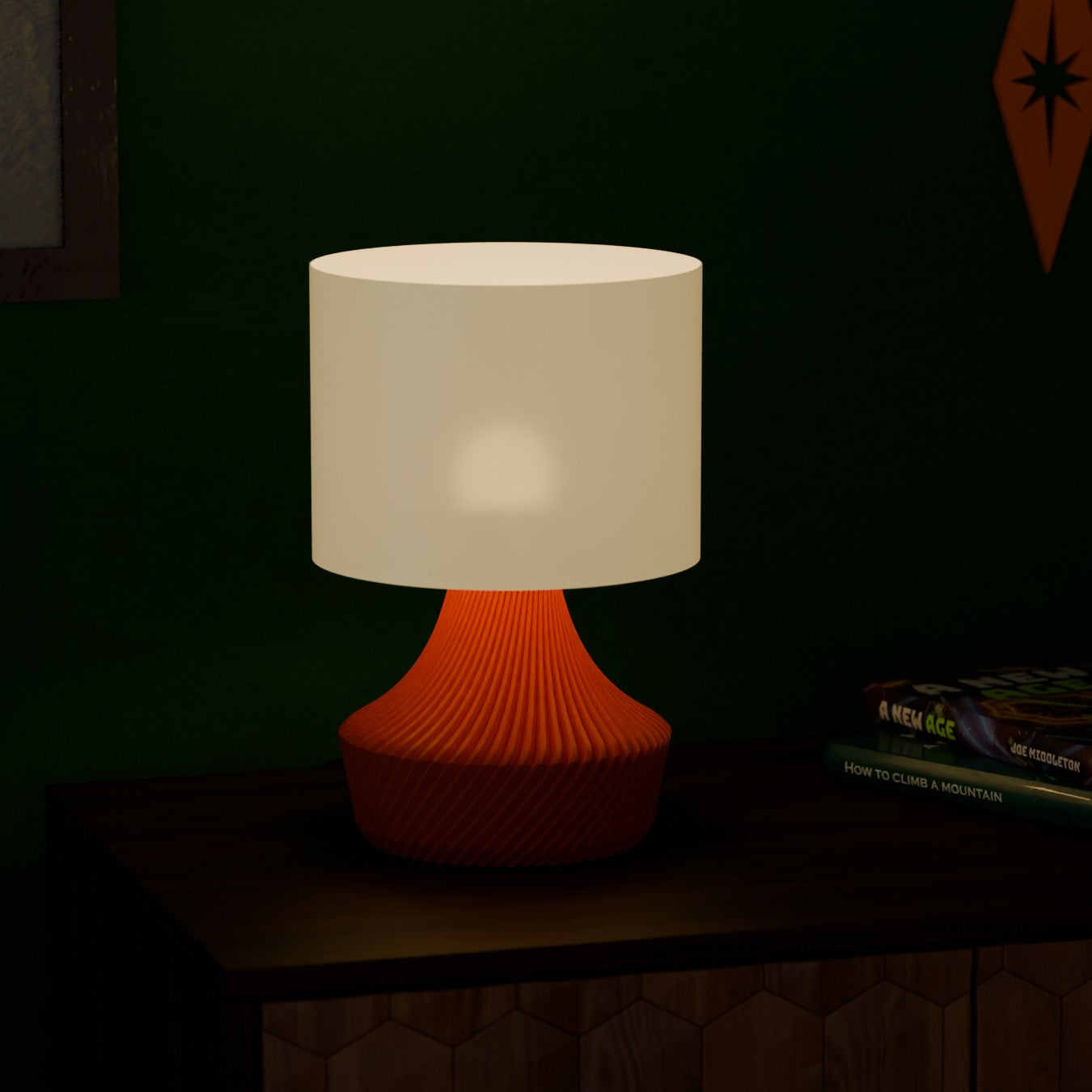 The Kallax Space Age Mid Century Modern Twist Lamp