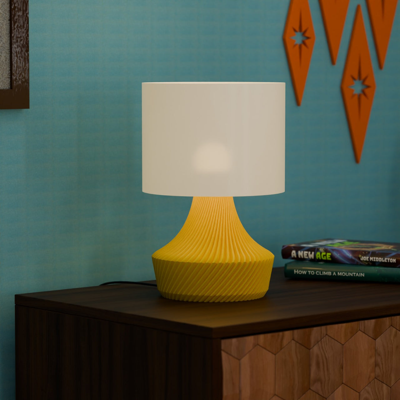 The Kallax Space Age Mid Century Modern Twist Lamp