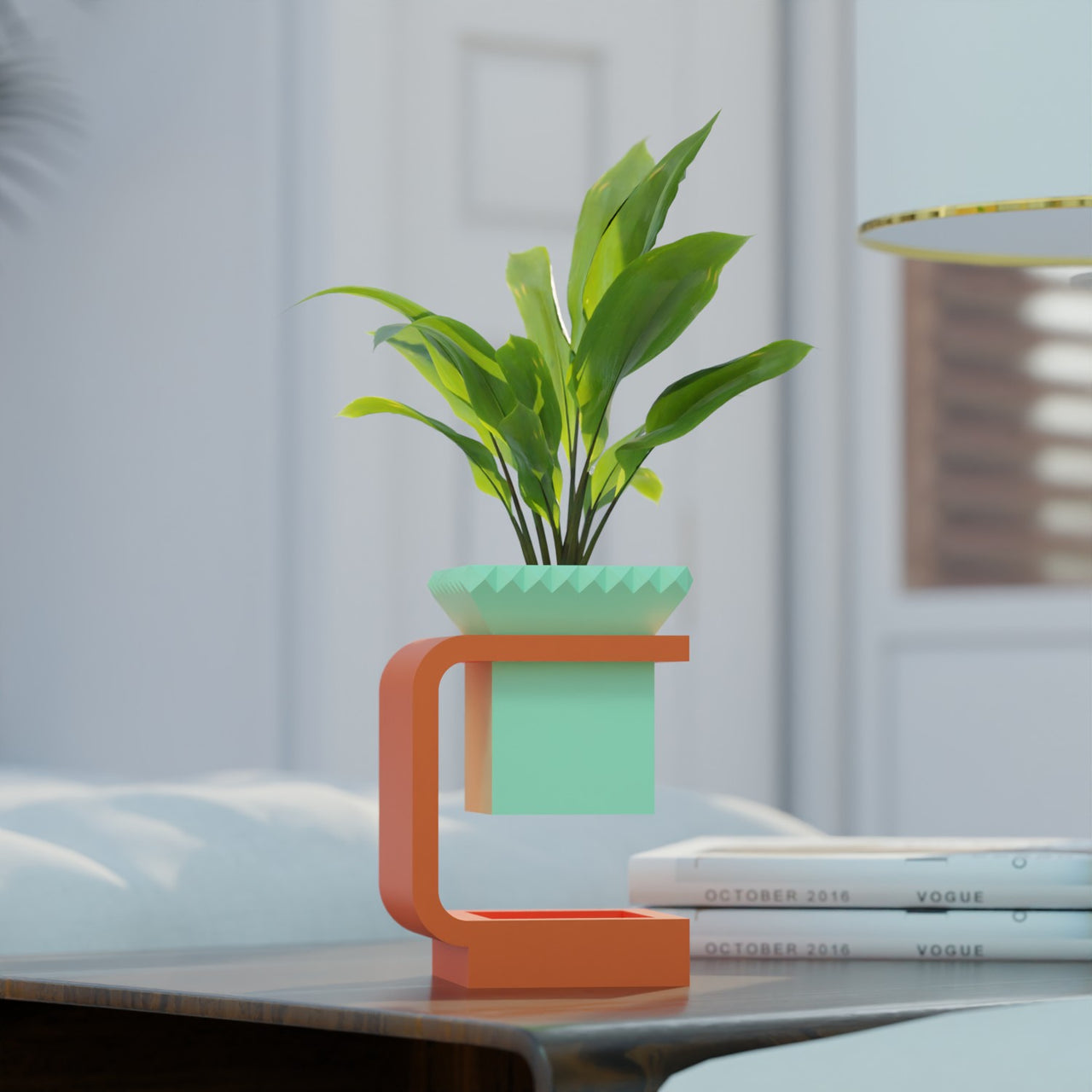 The Lunara Space Age Mid Century Modern Planter Levitating Illusion