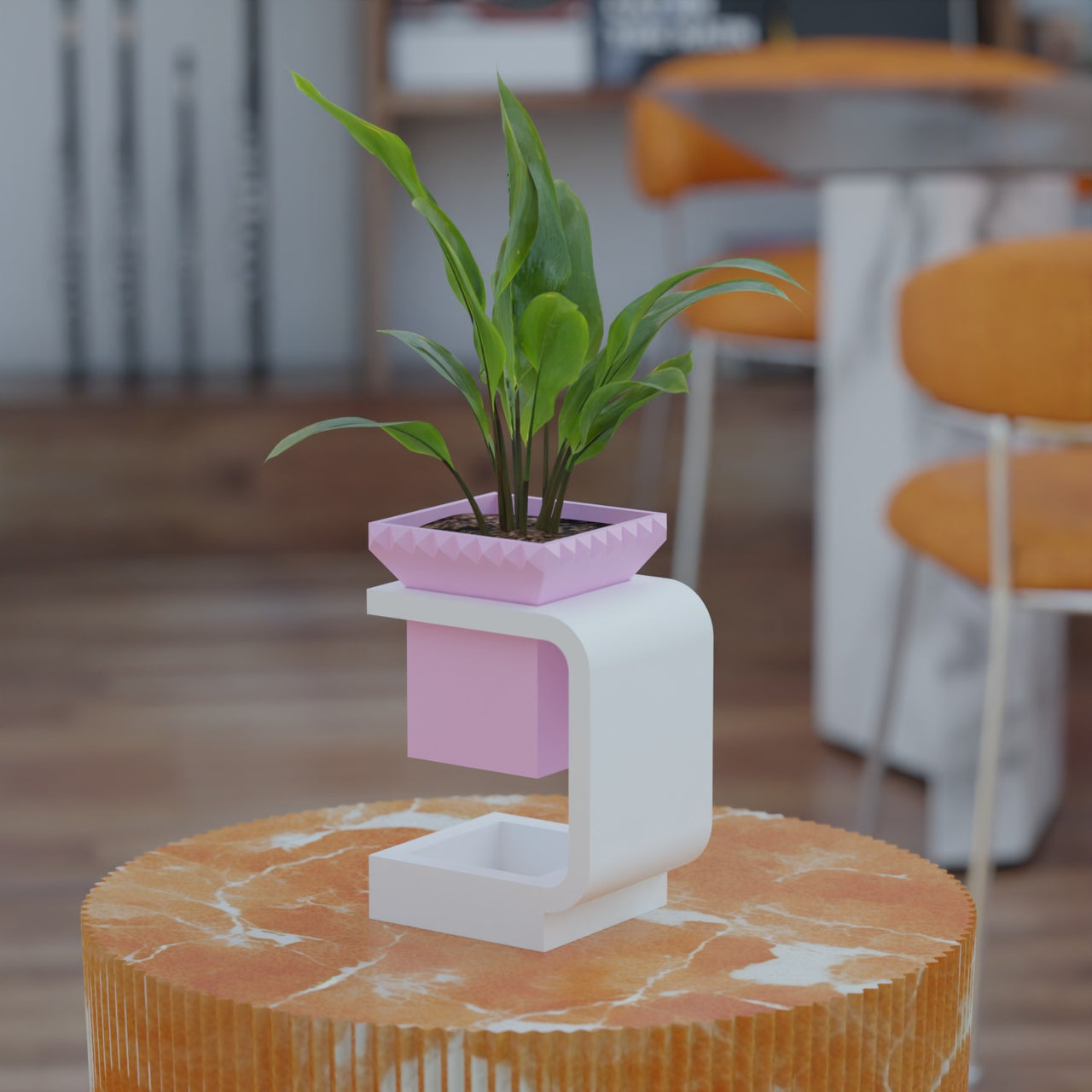 The Lunara Space Age Mid Century Modern Planter Levitating Illusion