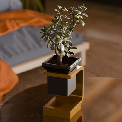 The Lunara Space Age Mid Century Modern Planter Levitating Illusion