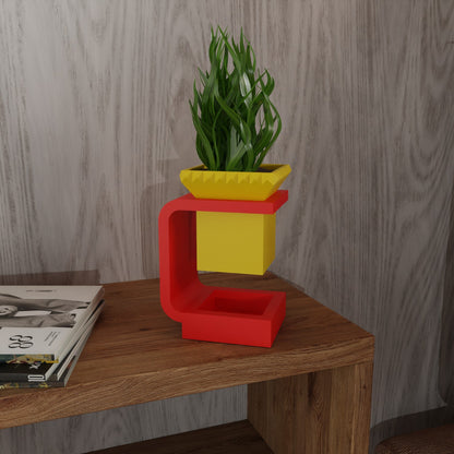 The Lunara Space Age Mid Century Modern Planter Levitating Illusion