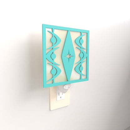 Diamond Starburst Midcentury Night Light