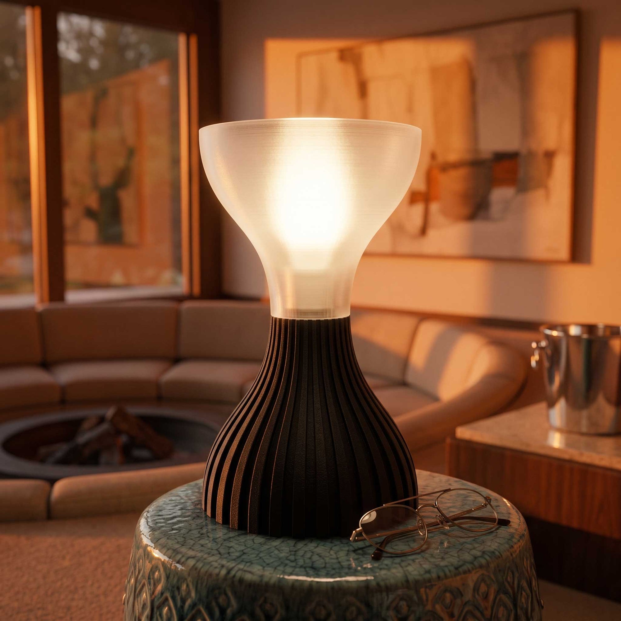 The Memphori Sculptural Uplight Table Lamp