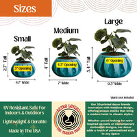 Mirax Oblong Diamond Shape Retro Planter