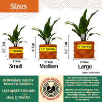 Joxel Space Age Retro Wavy Planter