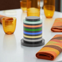 Groovy Retro 70s Style Napkin Ring Set with Holder