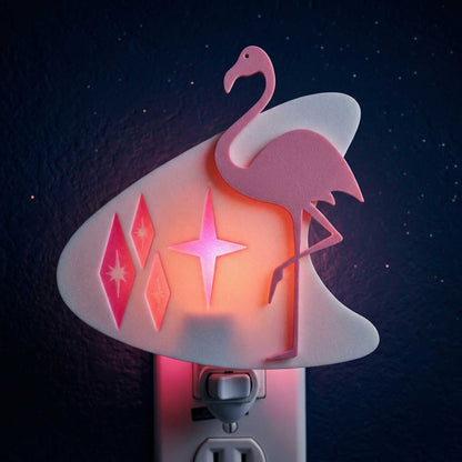 Cosmic Flamingo Night Light